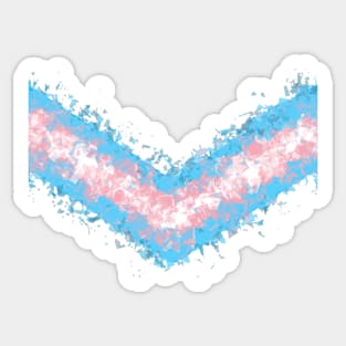 chevron - trans - glitch Sticker